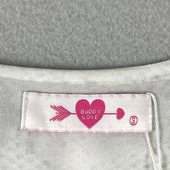 Buddy Love Jackie Snake Print Bodysuit Womens Small Gray Balloon Long Sleeve NWT - Picture 5 of 14